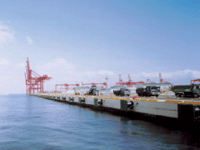 Wharfs of the Kobe Port, Hyogo Prefecture.