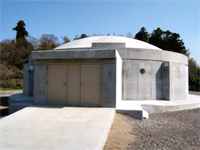 Garandoya Tumulus Protection Building, Oita Prefecture.