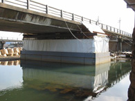 Setting of a Rectangular Temporary Cofferdam