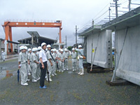 住吉橋桁製作工場見学