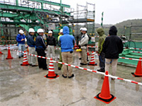 オビラシケ川橋現場見学会