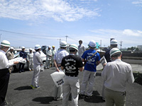 新開発「ＴＣユニット方式電気防食」で補修した新里橋の現場見学会