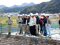 国道１７８号（岩美道路）橋梁床版工事（浦富高架橋）（補助）　現場見学会